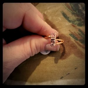 Size 7 rose colored ring